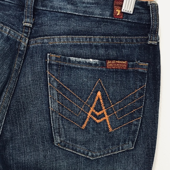 7 For All Mankind A-Pocket Bootcut Jeans EUC - Picture 8 of 10
